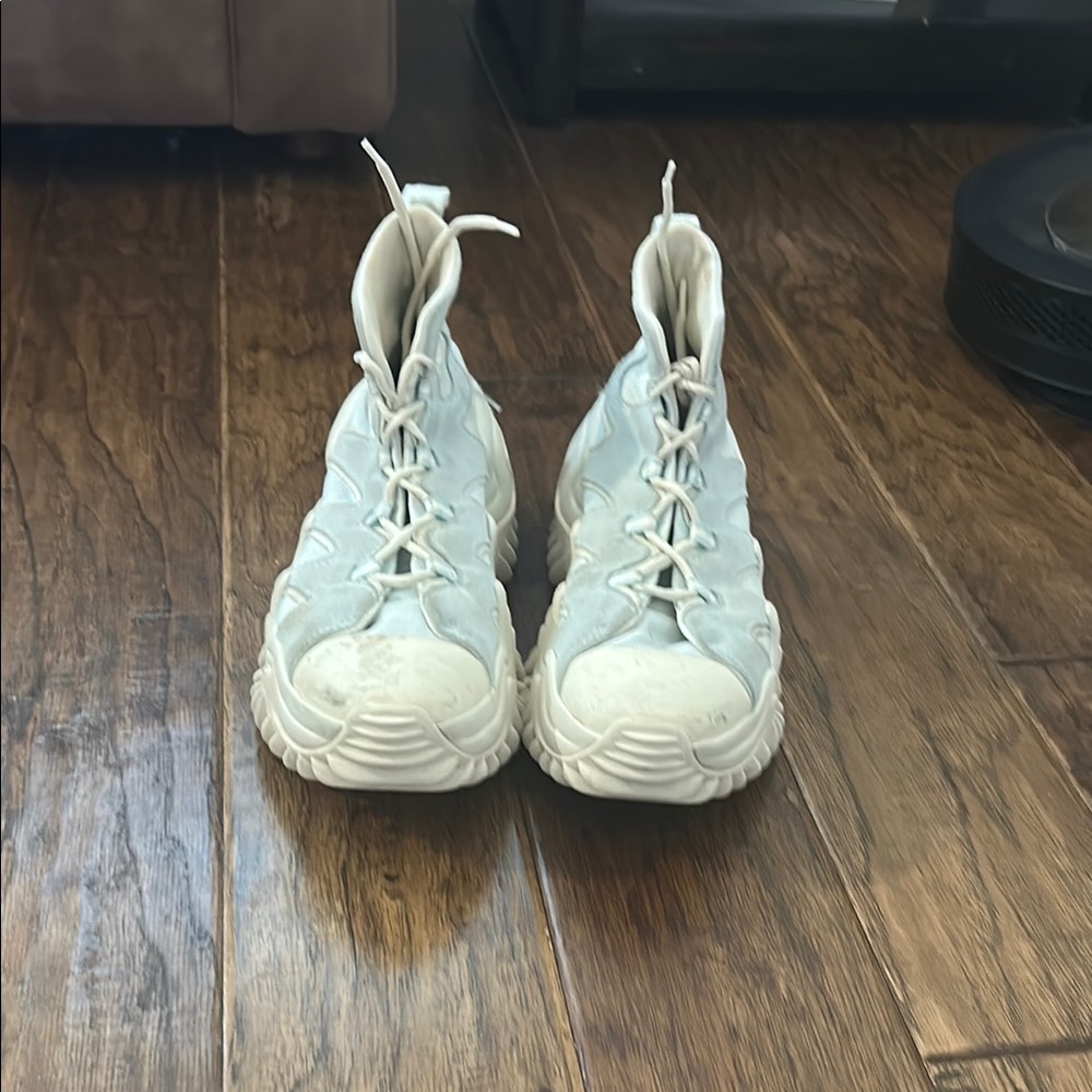 Converse Cream Heeled Boots